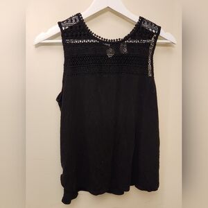 H&M black open lace sleeveless top by HM size M